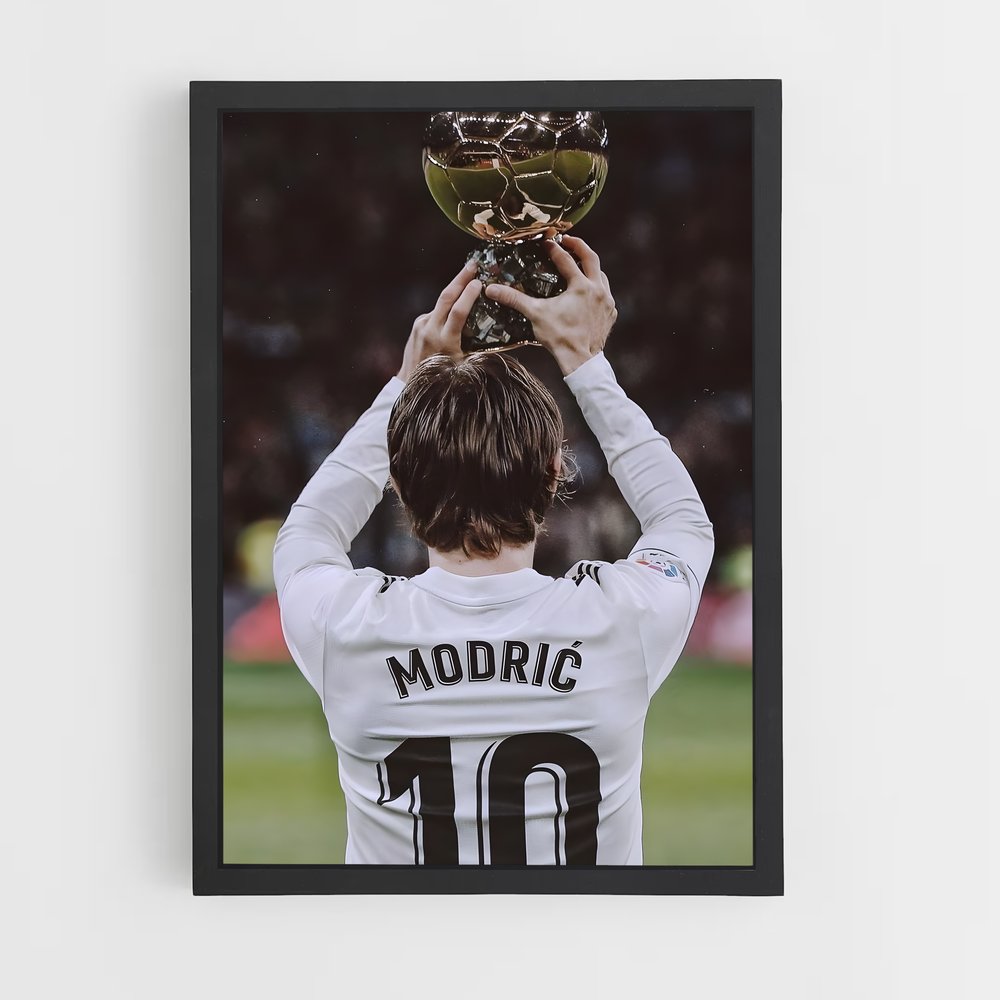 Poster Luka Modric Football Esprit vibrant (vue 2)